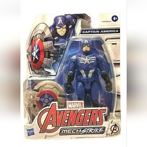 Marvel Avengers Mech Strike: CAPTAIN AMERICA 6" Action Figure (2021, Hasbro). Co